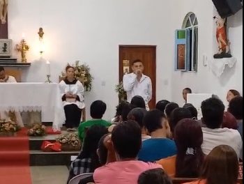 Acolhido de Berizal (MG) dá seu testemunho em missa de Natal