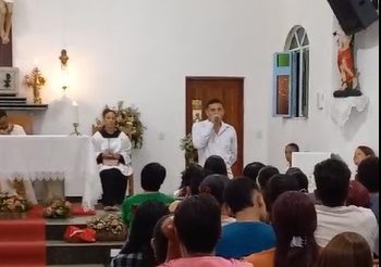 Acolhido de Berizal (MG) dá seu testemunho em missa de Natal