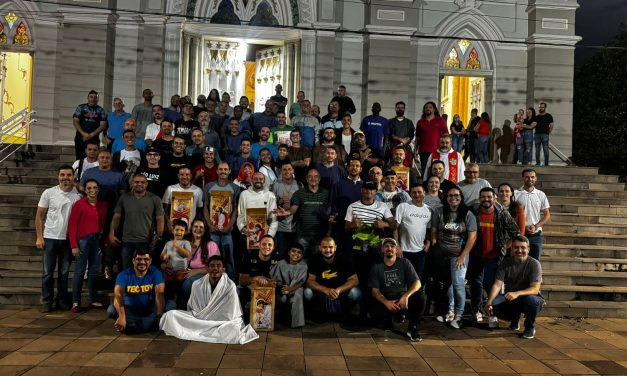 Celebração da Semana Santa na Fazenda São Rafael, em Casca