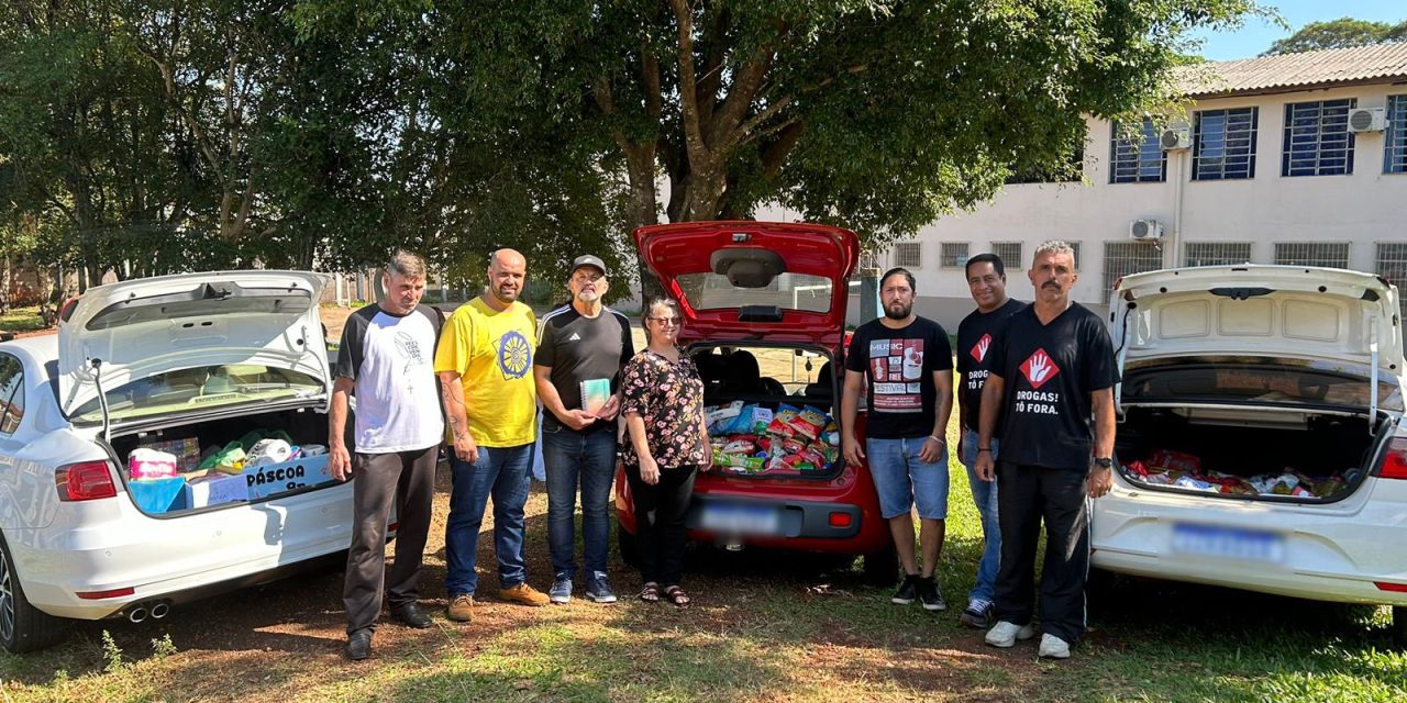 Fazenda de Braga recebe doações arrecadadas pela Escola Érico Veríssimo, de Três Passos (RS)