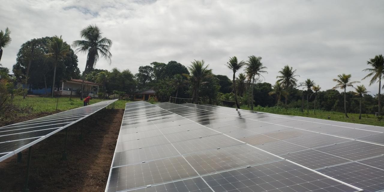 Concluída a instalação de energia solar nas Fazendas de Alhandra (PB)