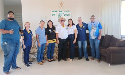 Membros do Rotary Clube visitam a Fazenda da Esperança em Campo Verde (MT)