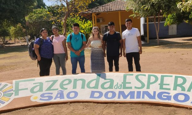 A Fazenda em Porto Nacional (TO) acolheu alunos do curso de geografia da Universidade Federal do Tocantins