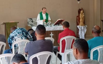 Dom Dino Marchió visita e celebra a Missa na Fazenda da Esperança em Garanhuns (PE)