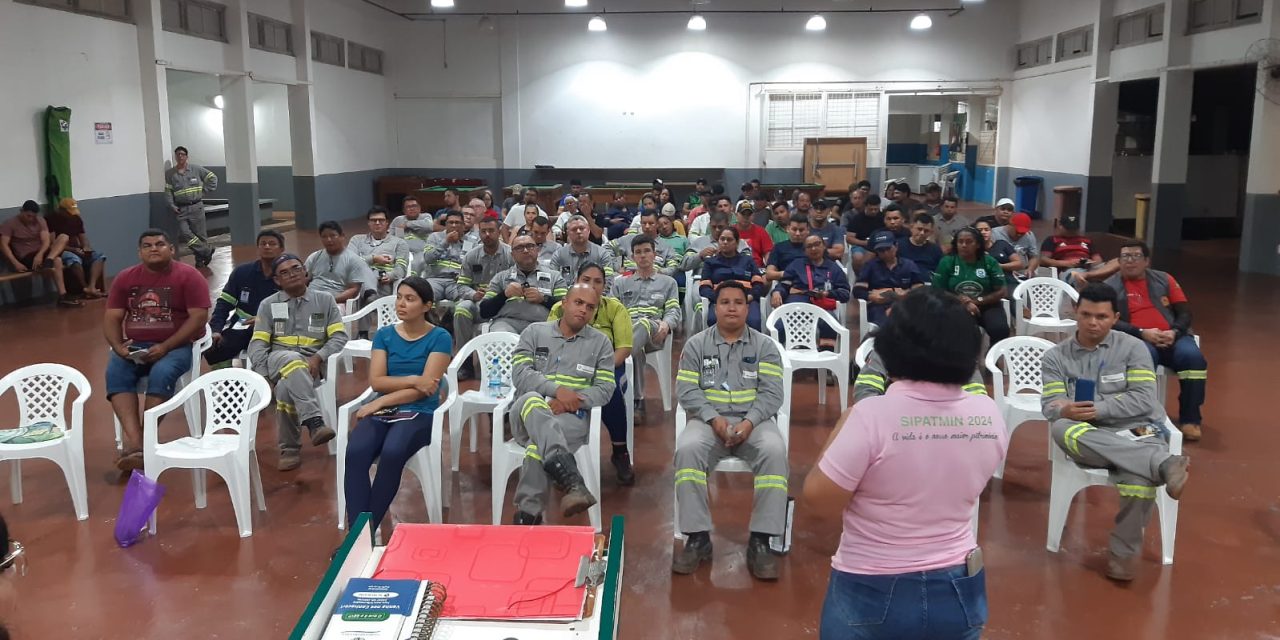 GEV de Manaus (AM) faz conscientização na Semana Interna de Prevenção do Trabalho em mineradora