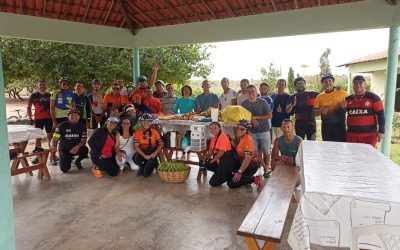 No Ceará, Pedal Solidário arrecada alimentos e produtos de higiene para a Fazenda da Esperança local