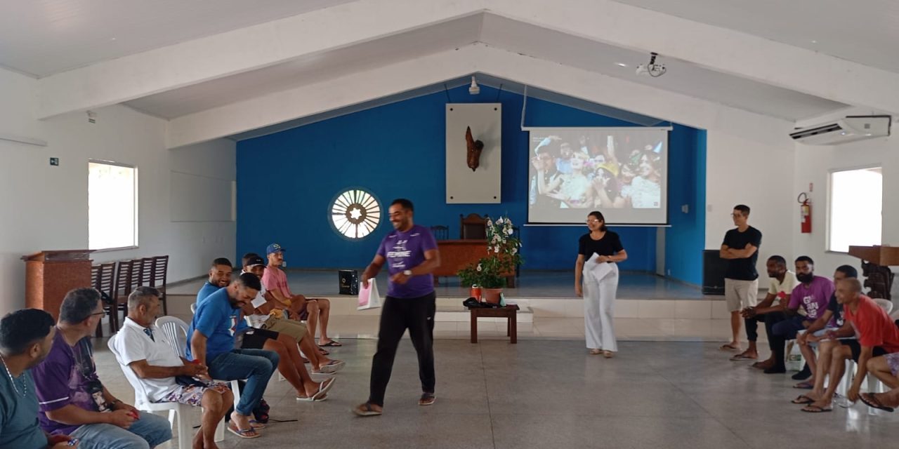 Acolhidos da Fazenda da Esperança São Miguel participam de dinâmicas para desenvolvimento pessoal 