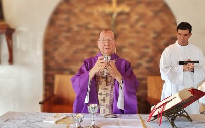 Dom Dino Marchió celebra para famílias na Fazenda da Esperança em Alhandra (PB)