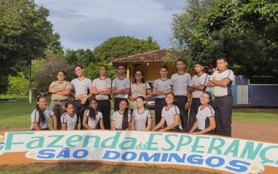 Jovens em ação, alunos do colégio militar visitam unidade da Fazenda da Esperança