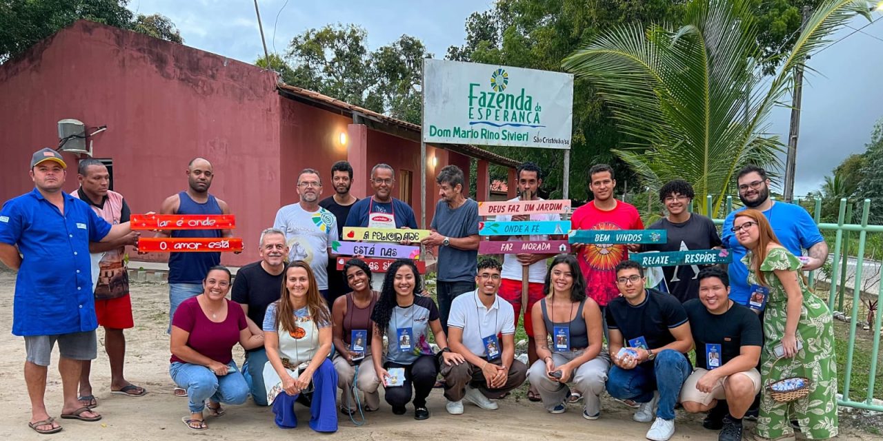 Fazenda da Esperança participa de oficina de artes em parceria com UFS e Grupo Vivarte