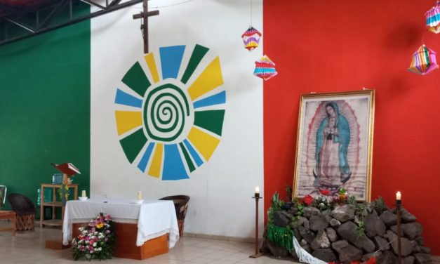 Visita da imagem Peregrina de Nossa Senhora de Guadalupe na Fazenda do México