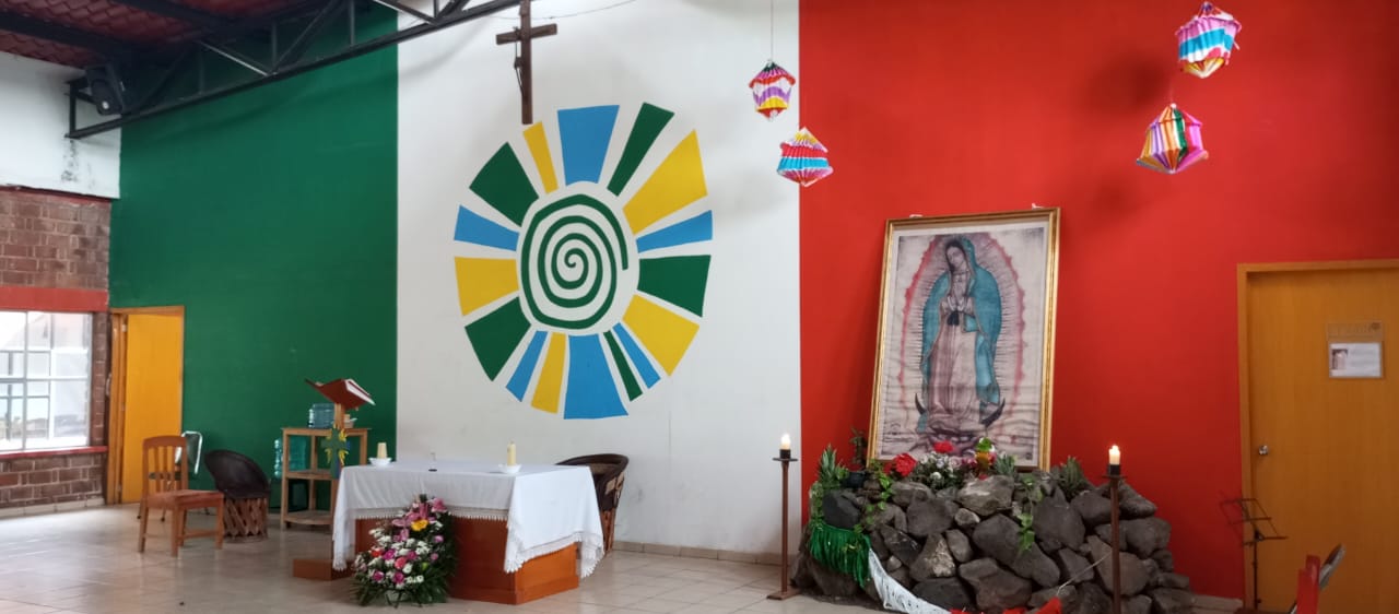 Visita da imagem Peregrina de Nossa Senhora de Guadalupe na Fazenda do México