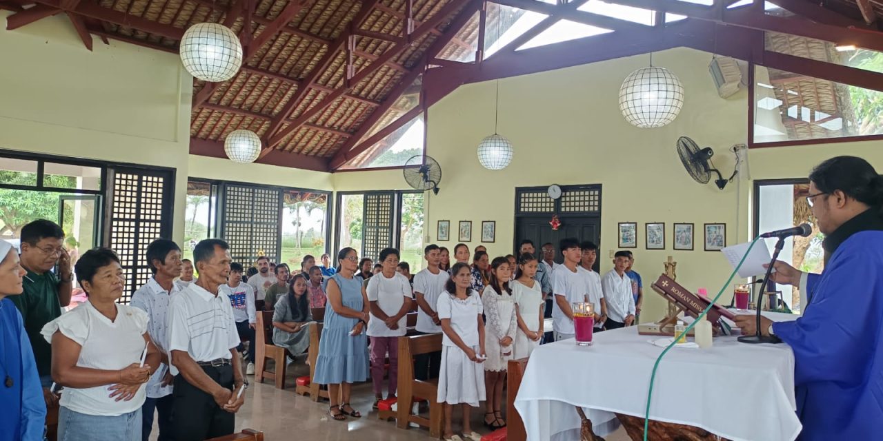 Masbate em festa, Fazenda e Semente do Verbo celebram o batismo na comunidade