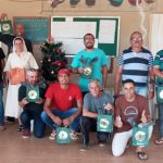 Irmã Natalíca conduz o momento de encerramento das atividade de 2025 em Coromandel