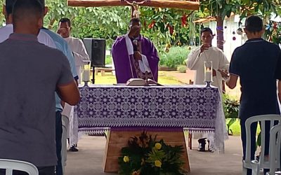Santa Missa com Frei Rogério na Fazenda em Poconé