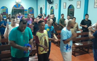 Adoração ao Santíssimo na Fazenda da Esperança de Poconé