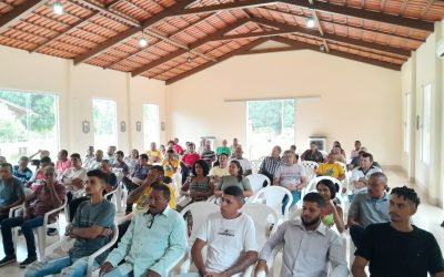 Bispo Dom José Moreira celebra missa na visita dos familiares na Fazenda em Tocantins