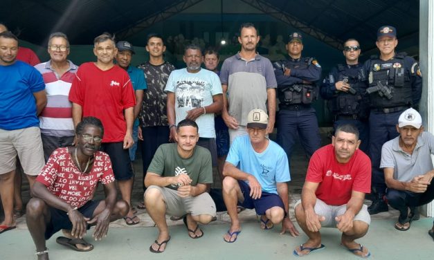 Patrulha rural de Carlinda visita Fazenda da Esperança
