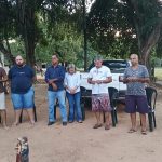Acolhidos recebem conselheiro regional e grupo de voluntários em Mozarlândia