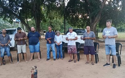 Acolhidos recebem conselheiro regional e grupo de voluntários em Mozarlândia