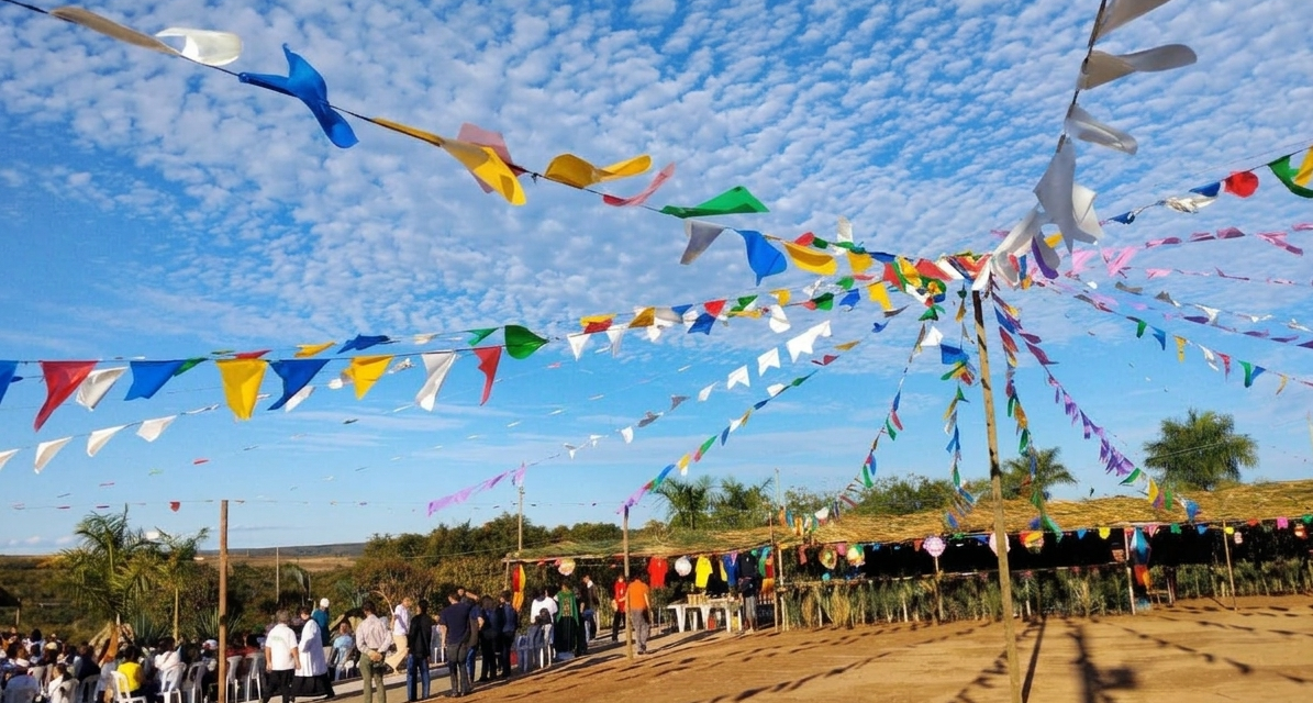 Primeiro “arraiá” da Fazenda de Berizal reúne comunidade e celebração