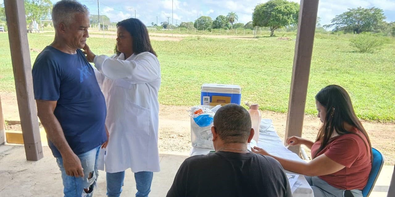 Equipe de saúde visita a Fazenda em São Gonçalo 