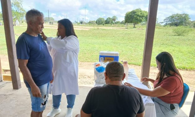 Equipe de saúde visita a Fazenda em São Gonçalo 