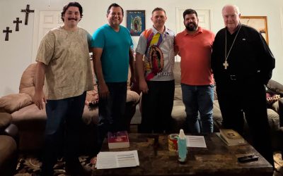 Dom Mulvey partilha história e esperança durante visita à Fazenda de Corpus Christi