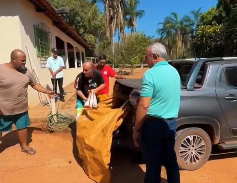 Fazenda de Mozarlândia/GO Recebe Doações