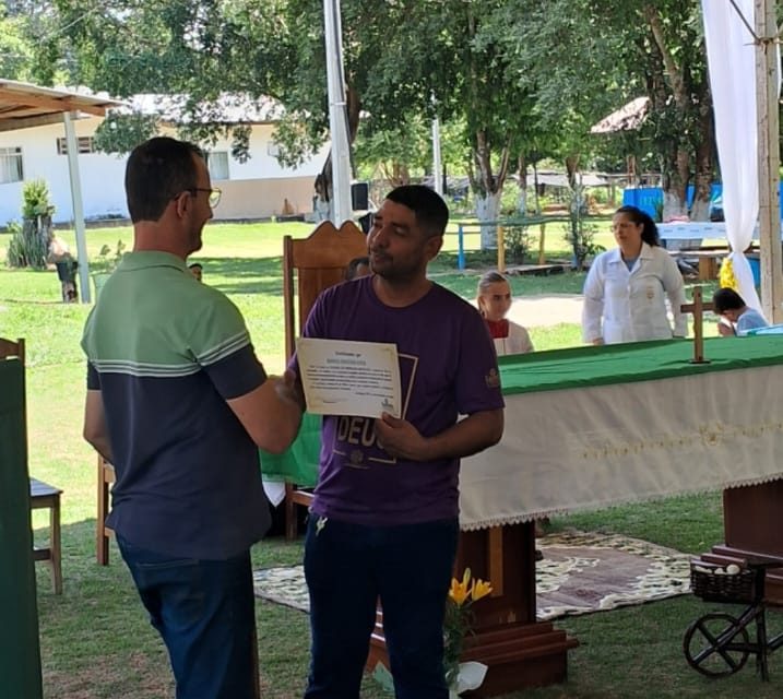 Entrega de Certificado Marca Festa de São Francisco na Fazenda da Esperança Bento XVI